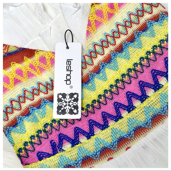 *LAST ONE* Boho Embroidered Double Layer Dress - Picture 7 of 8